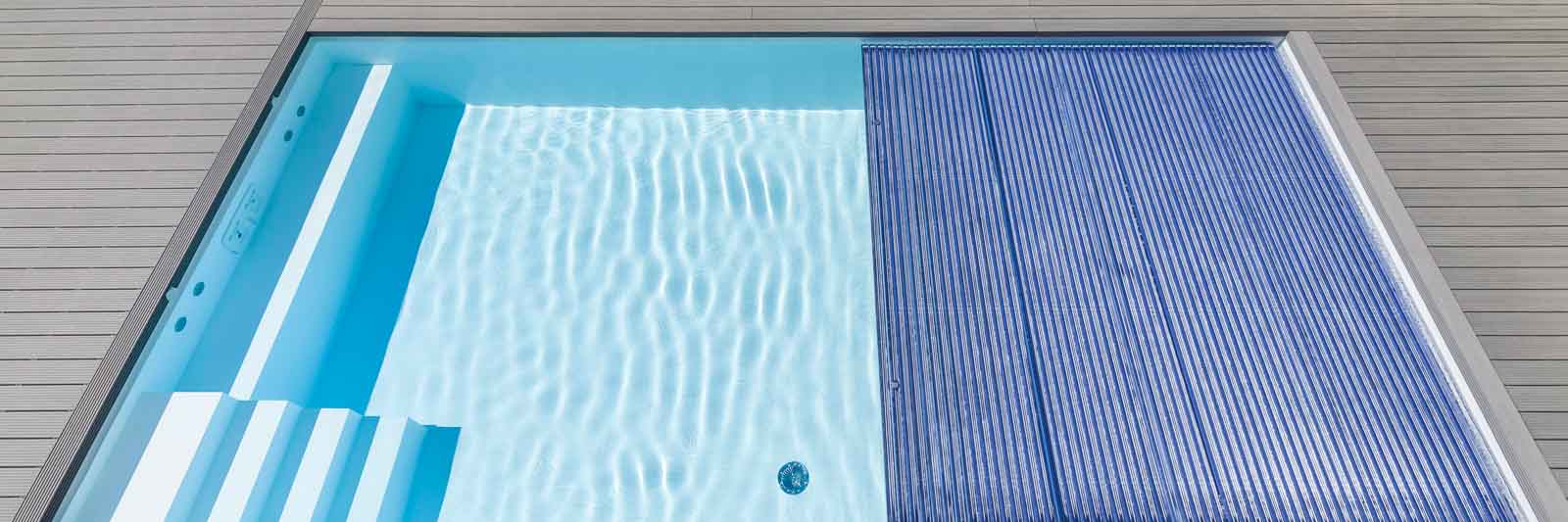 Pool, Rolladenabdeckung, Schliessen