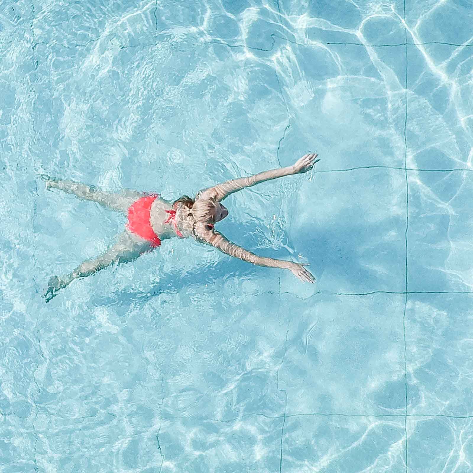Model, Outdoor, Pool, Schwimmen