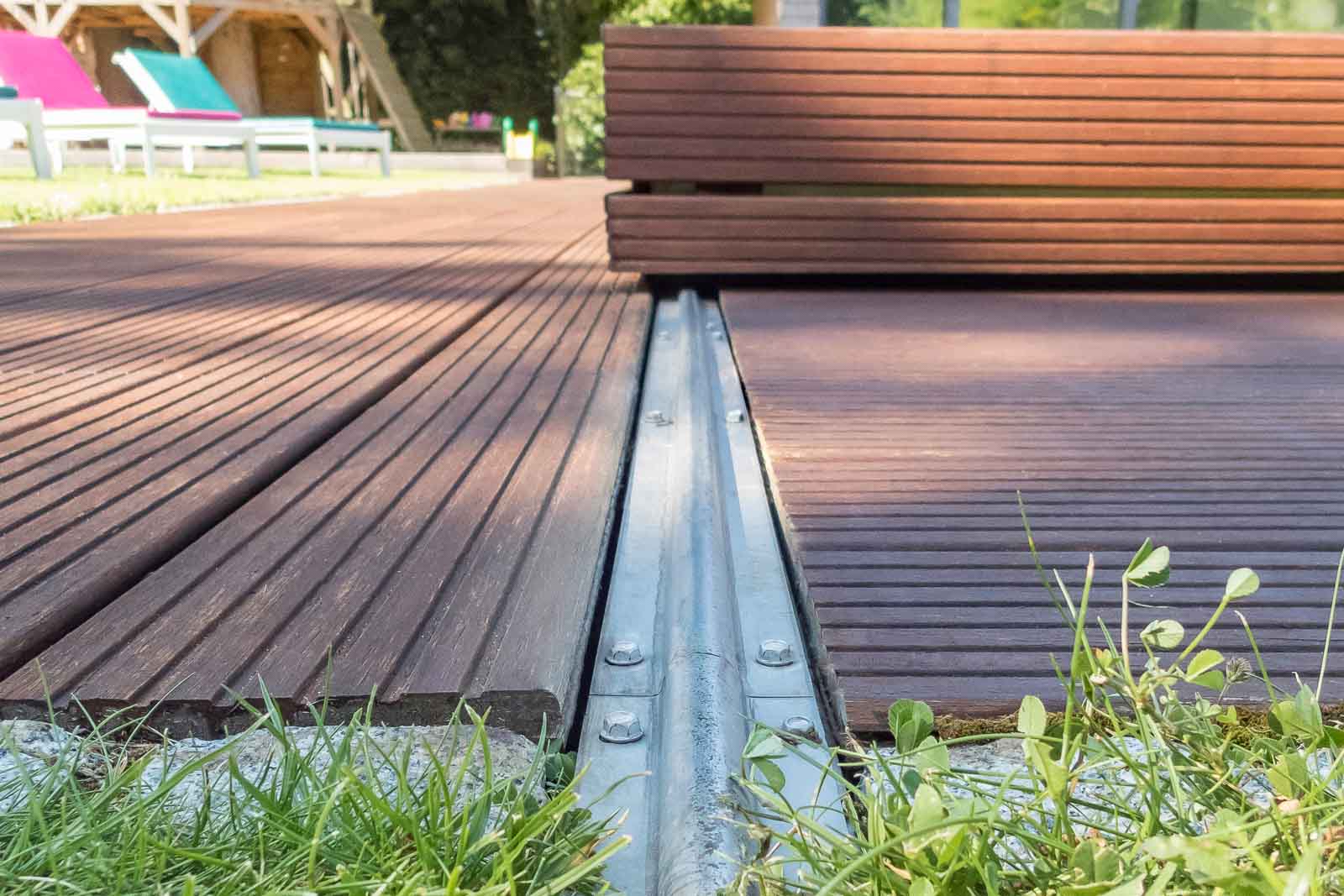 Bodengleich, Fahrschiene, Pooldeck