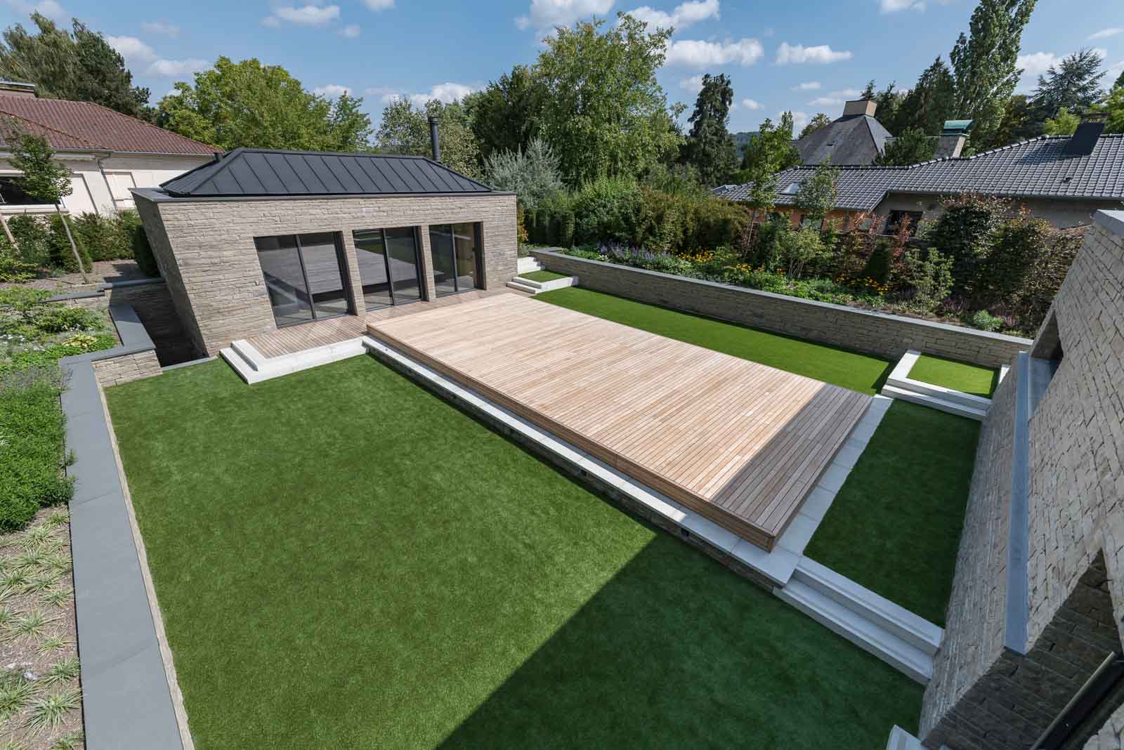 Abgedeckt, Geschlossen, Pool, Pooldeck