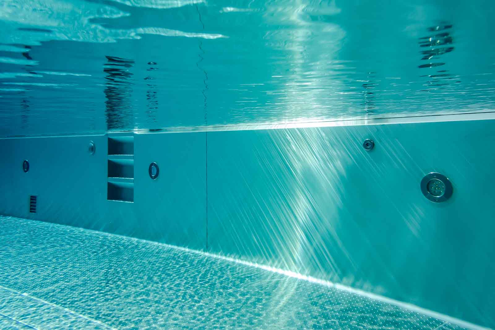 Edelstahlpool, Einbauteile, Unterwasser