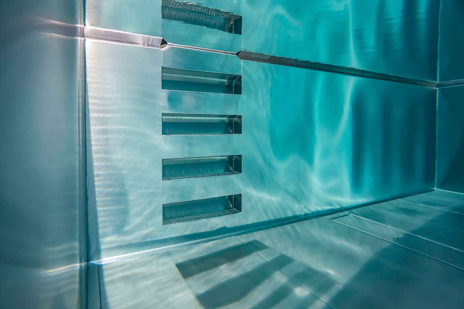 Edelstahlpool, Eingebaut, Leiter, Unterwasser