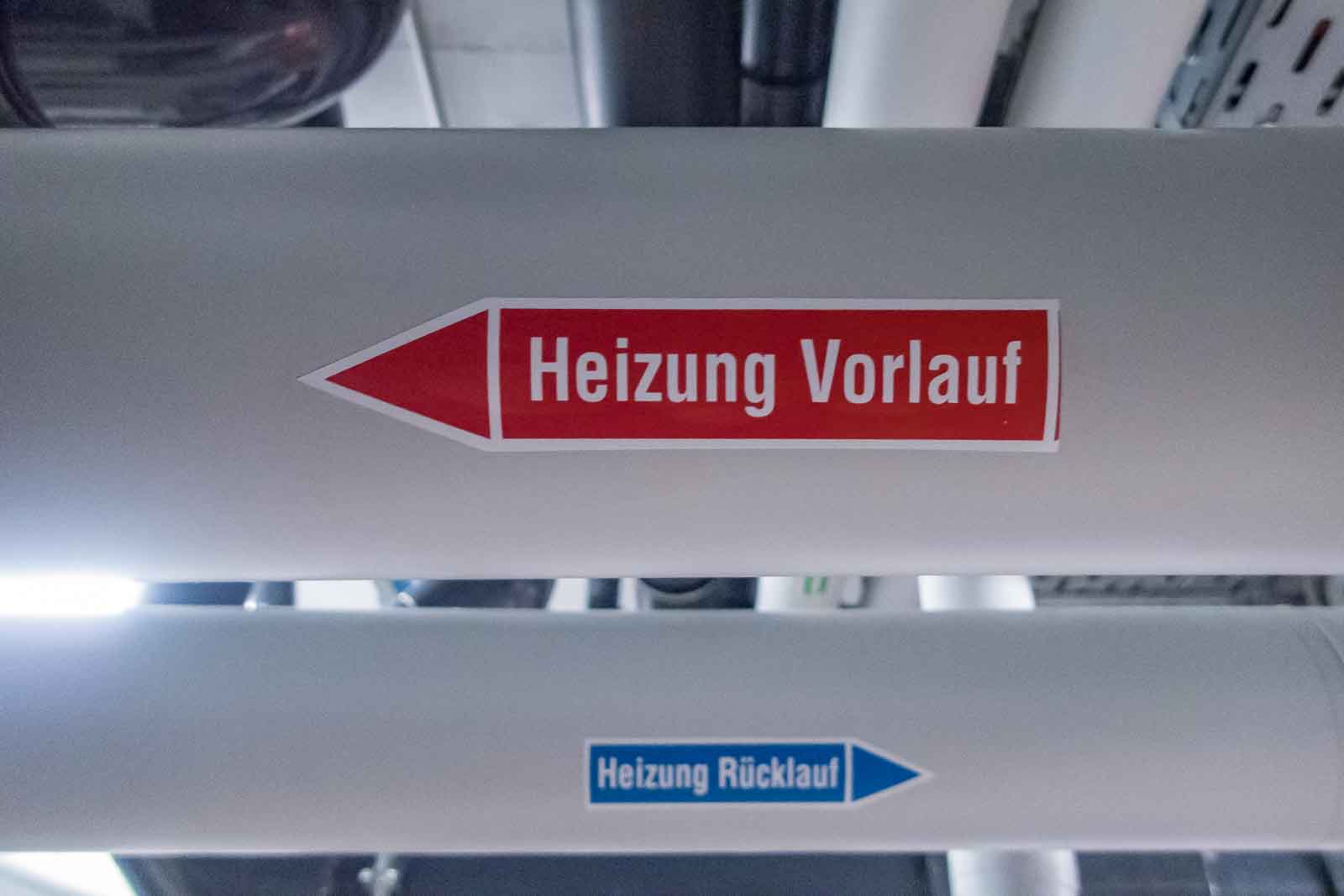 Detail, Heizung, Verrohrung