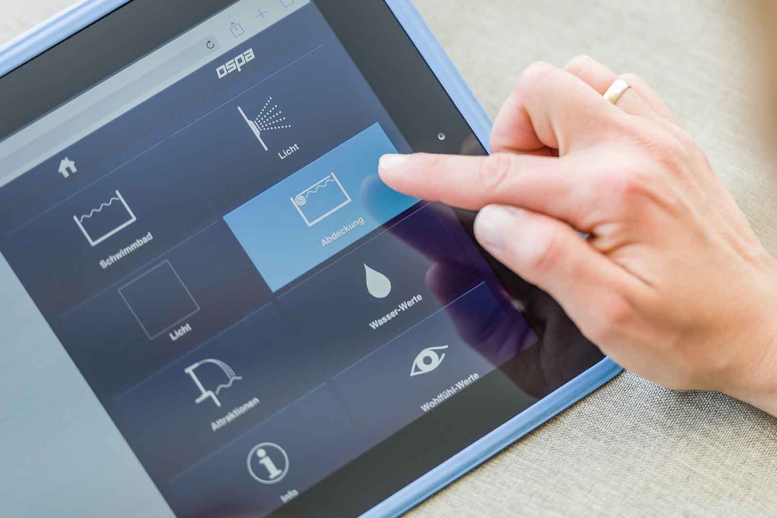 Pooltechnik, Steuerung, Tablet