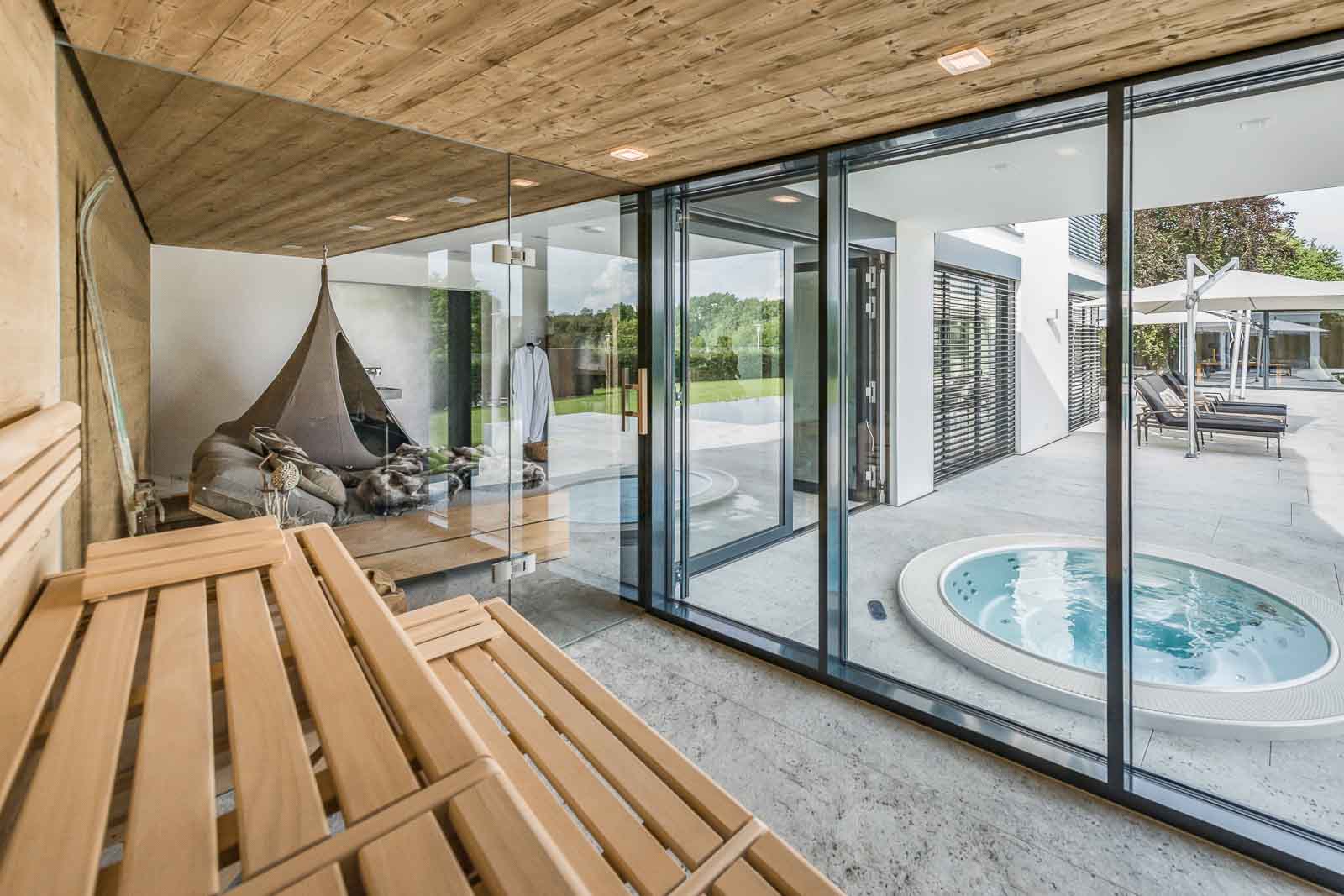 Ausblick, Sauna, Terrasse, Wellness