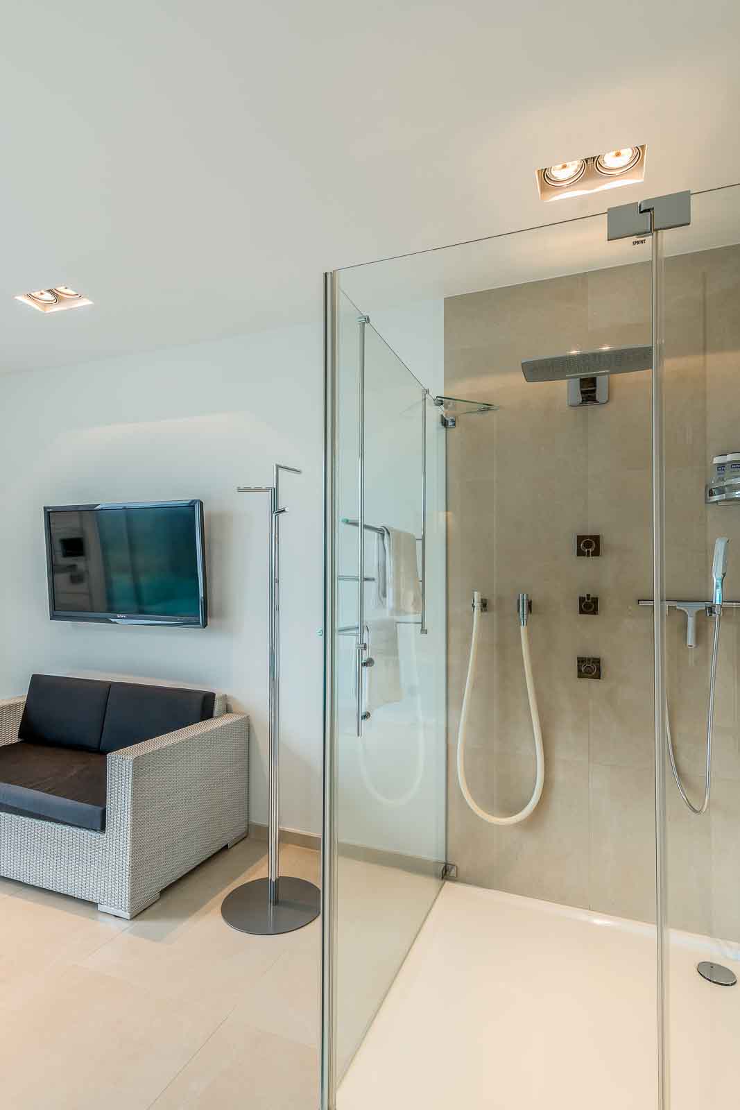 Glasdusche, Kneippschlauch, Wellnessdusche