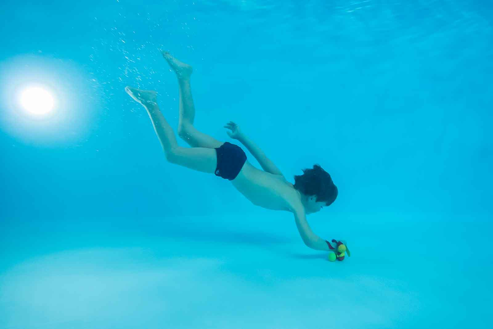 Model, Schwimmschule, Tauchen, Unterwasser