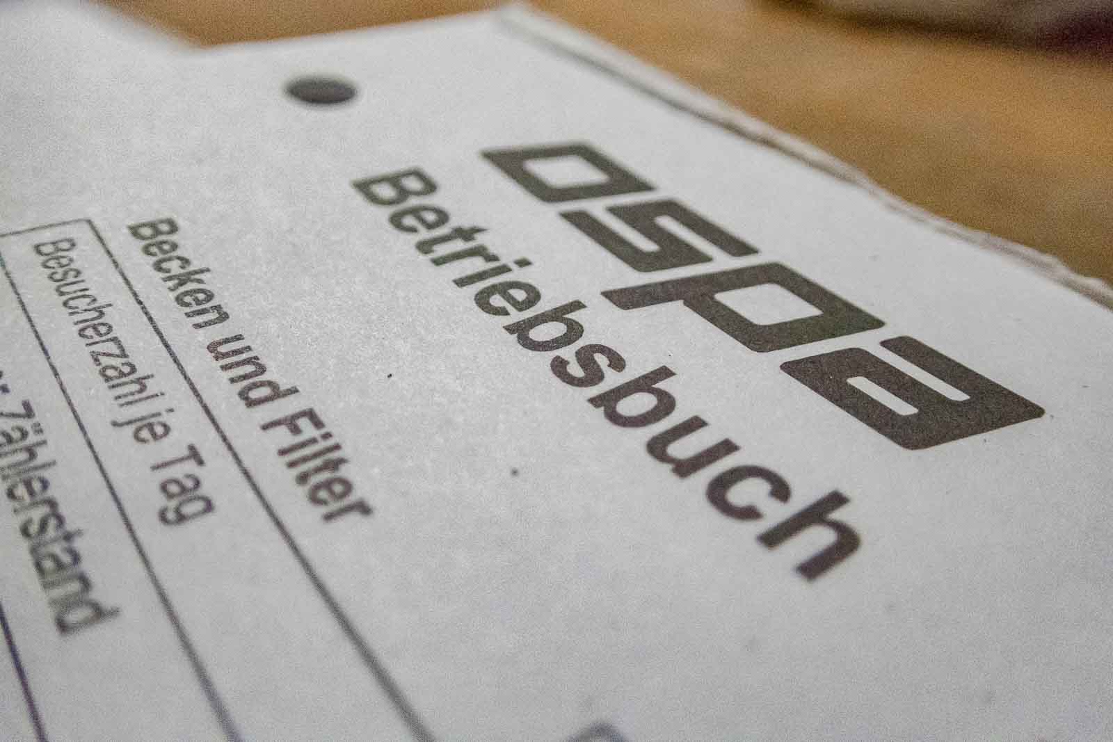 Betriebsbuch, Detail, Ospa