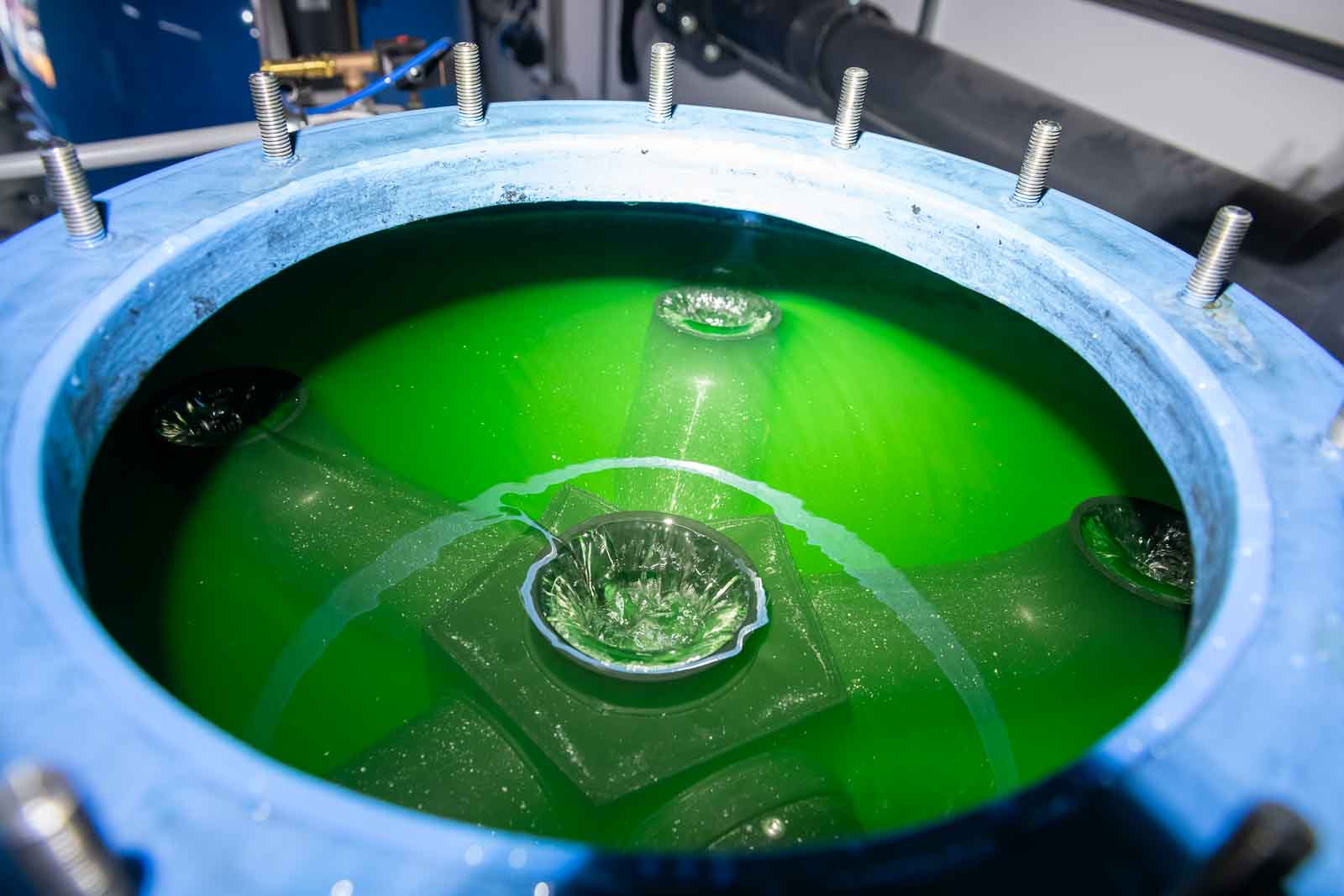Filterkessel, Rückspülung, Test