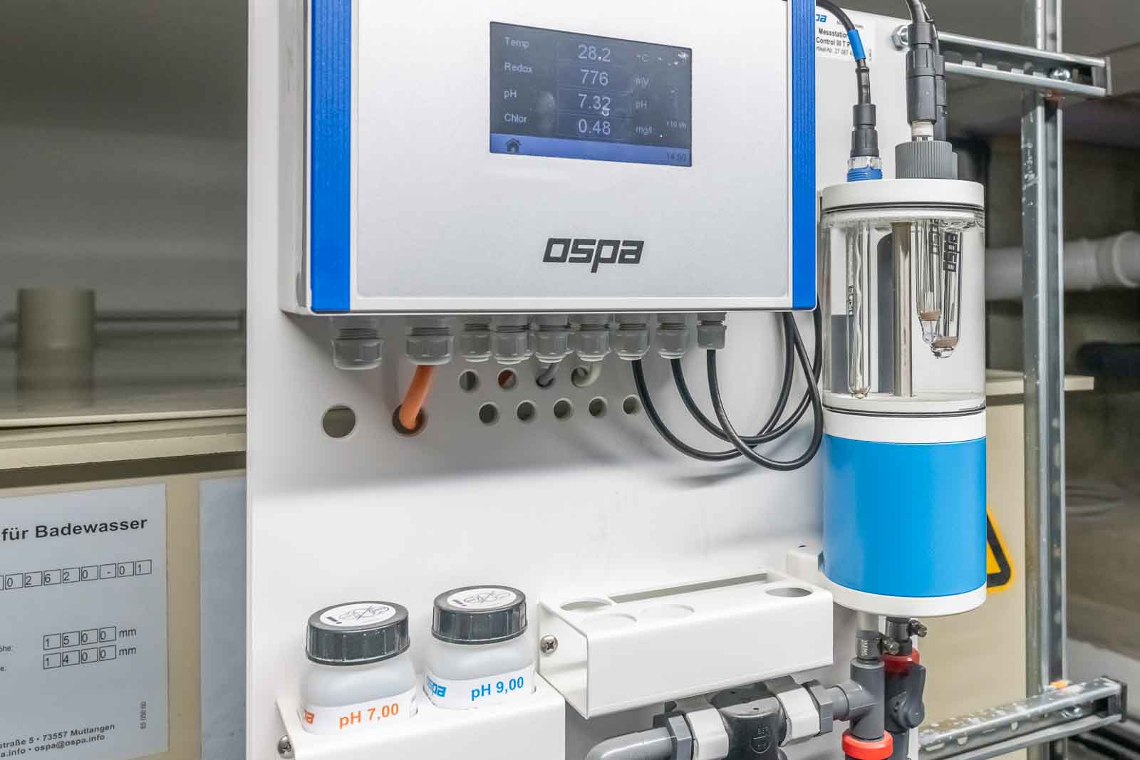Ospa, Poolchemie, Steuerung