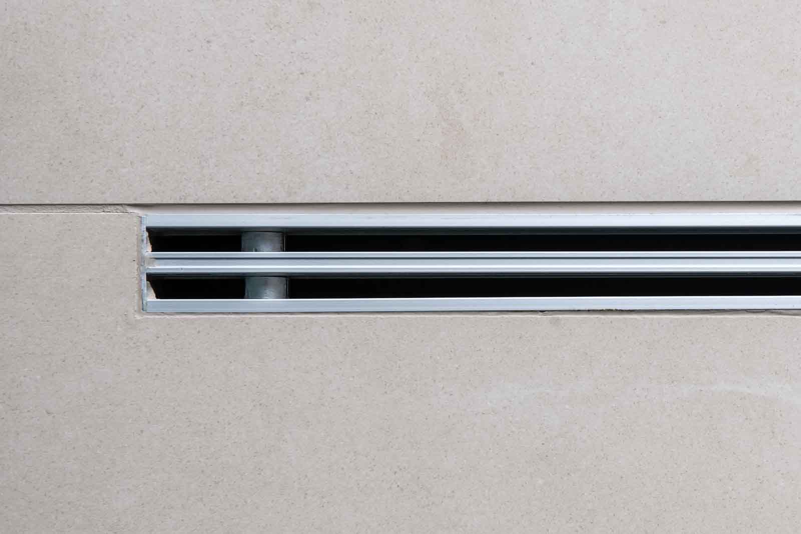 Bodeneinbau, Detail, Lueftung, Schlitzauslass