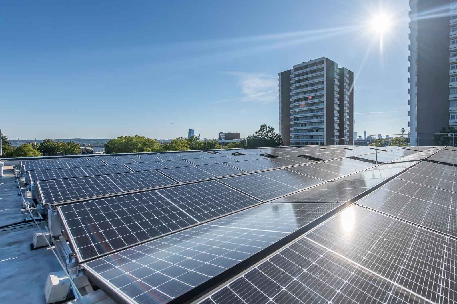 Blitzschutz, Flachdach, Photovoltaik