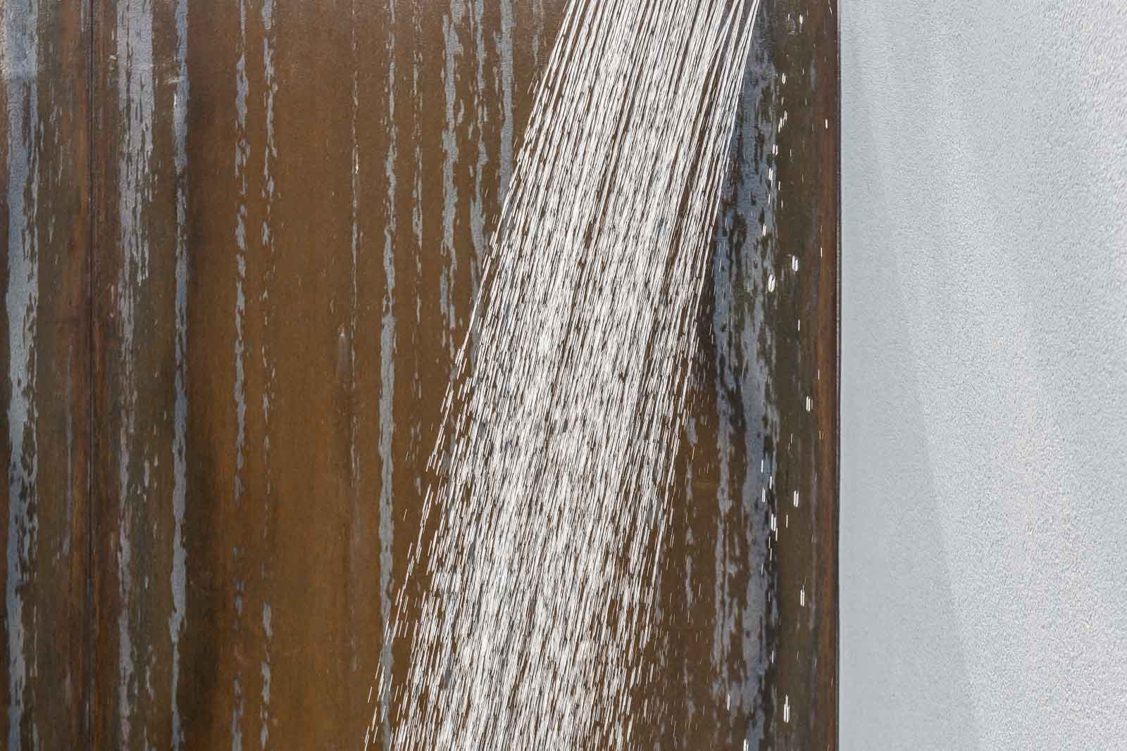 Cortenstahl, Dusche, Regendusche
