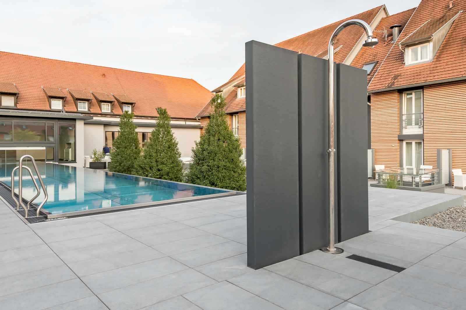 Dusche, Sichtbeton, Wand