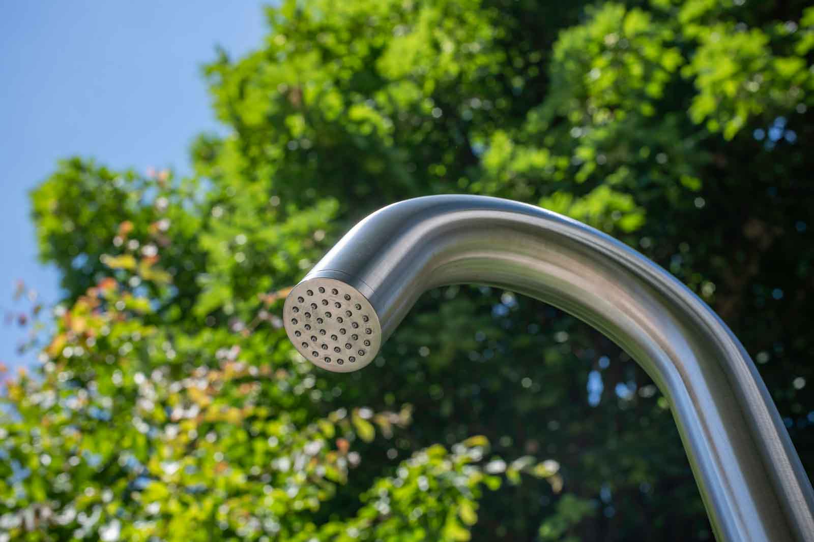 Edelstahlrohr, Gartendusche