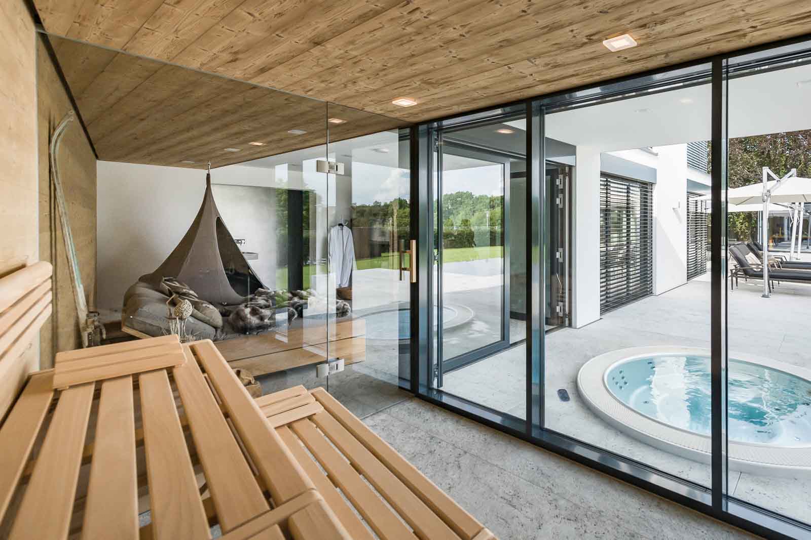 Ausblick, Sauna, Terrasse, Wellness