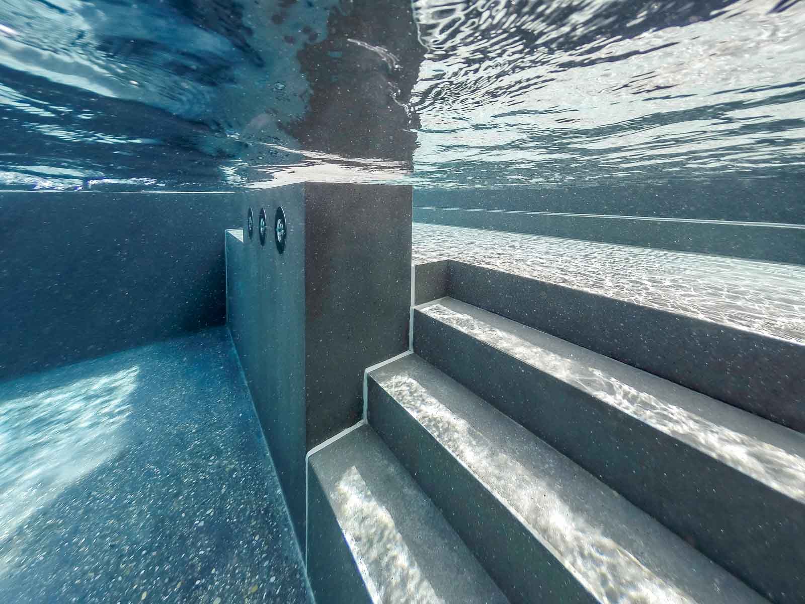Flachwasser, Gegenstromanlage, Treppe