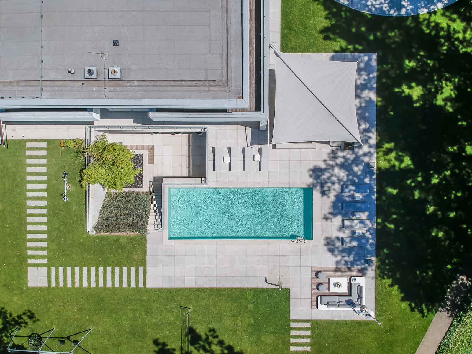 Integriert, Pool, Terrasse