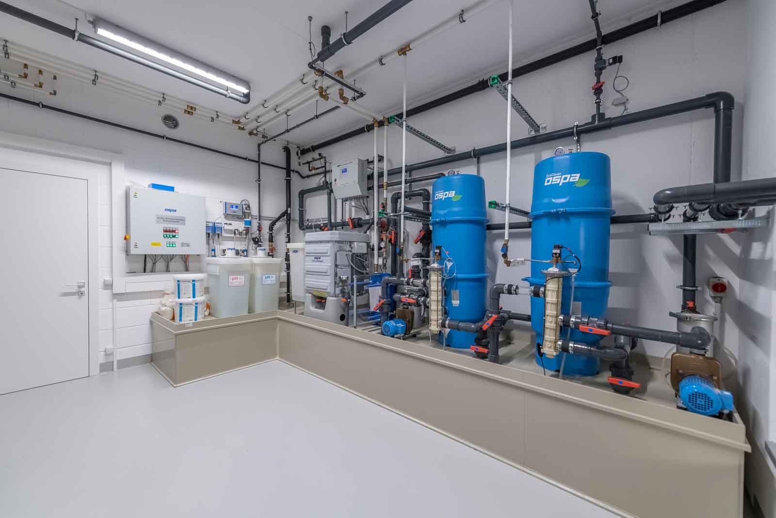 Ospa, Schwimmbadtechnik, Wasseraufbereitung