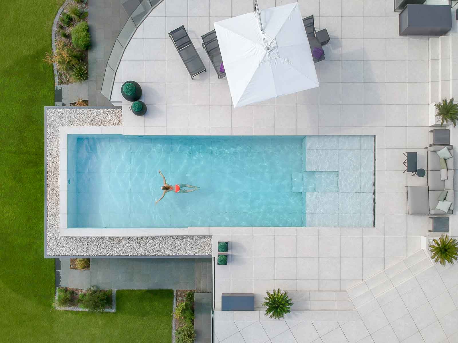 Frei, Freibad, Model, Schwimmen