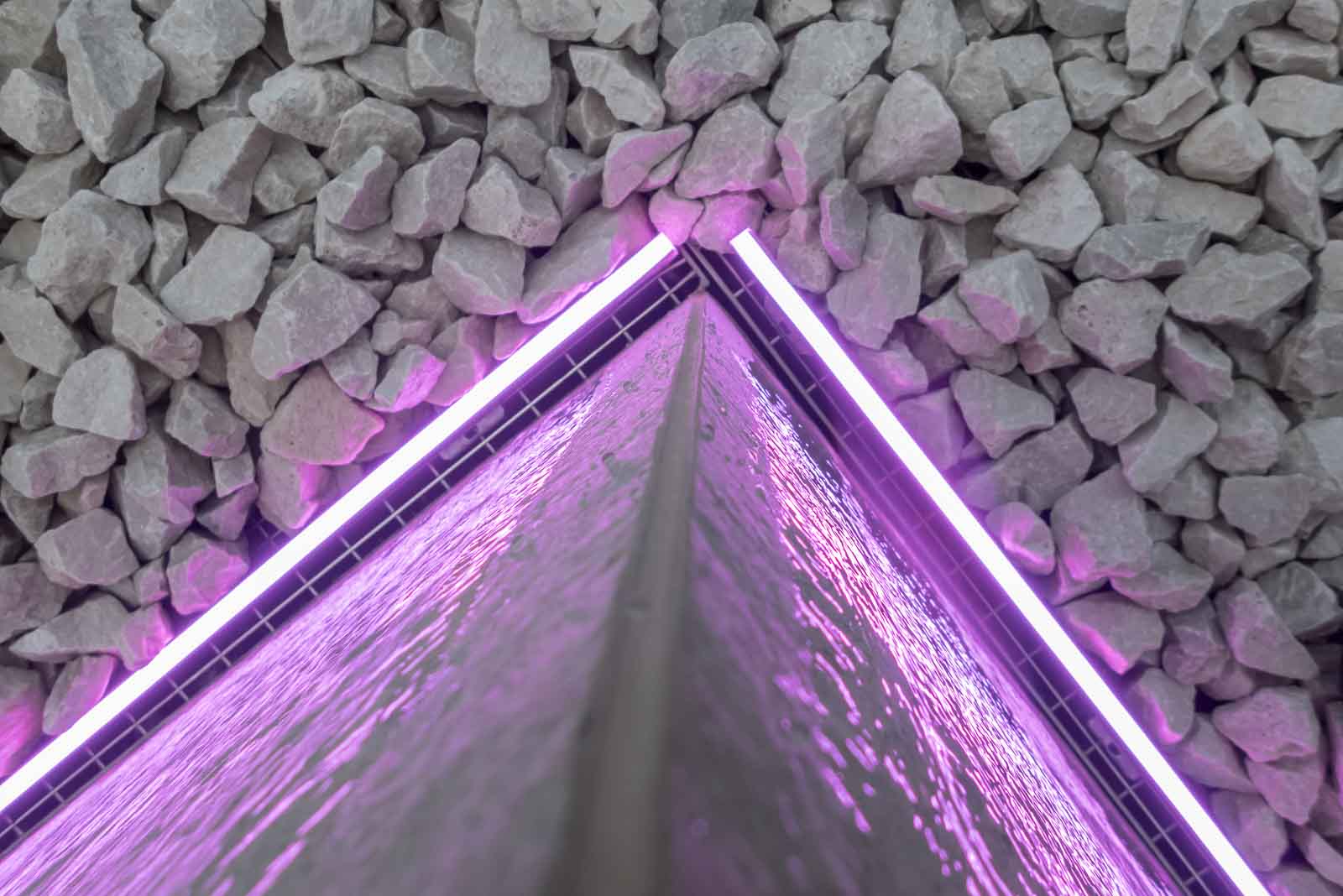 Ecke, Kaskade, Led, Lichtband, Ueberlaufrinne