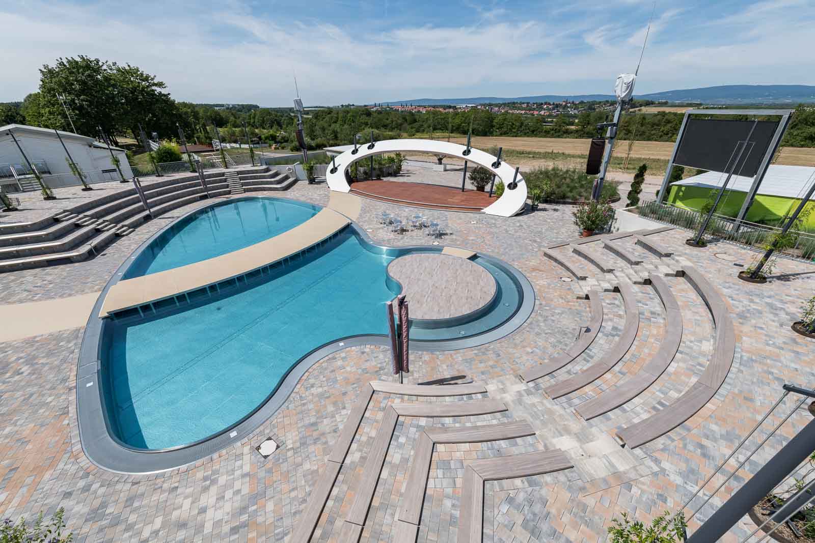 Edelstahlbecken, Fernsehgarten, Zdf