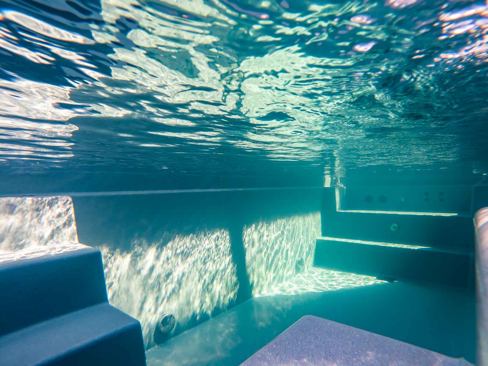 Lichtspiel, Pool, Reflexionen, Sonne, Unterwasser