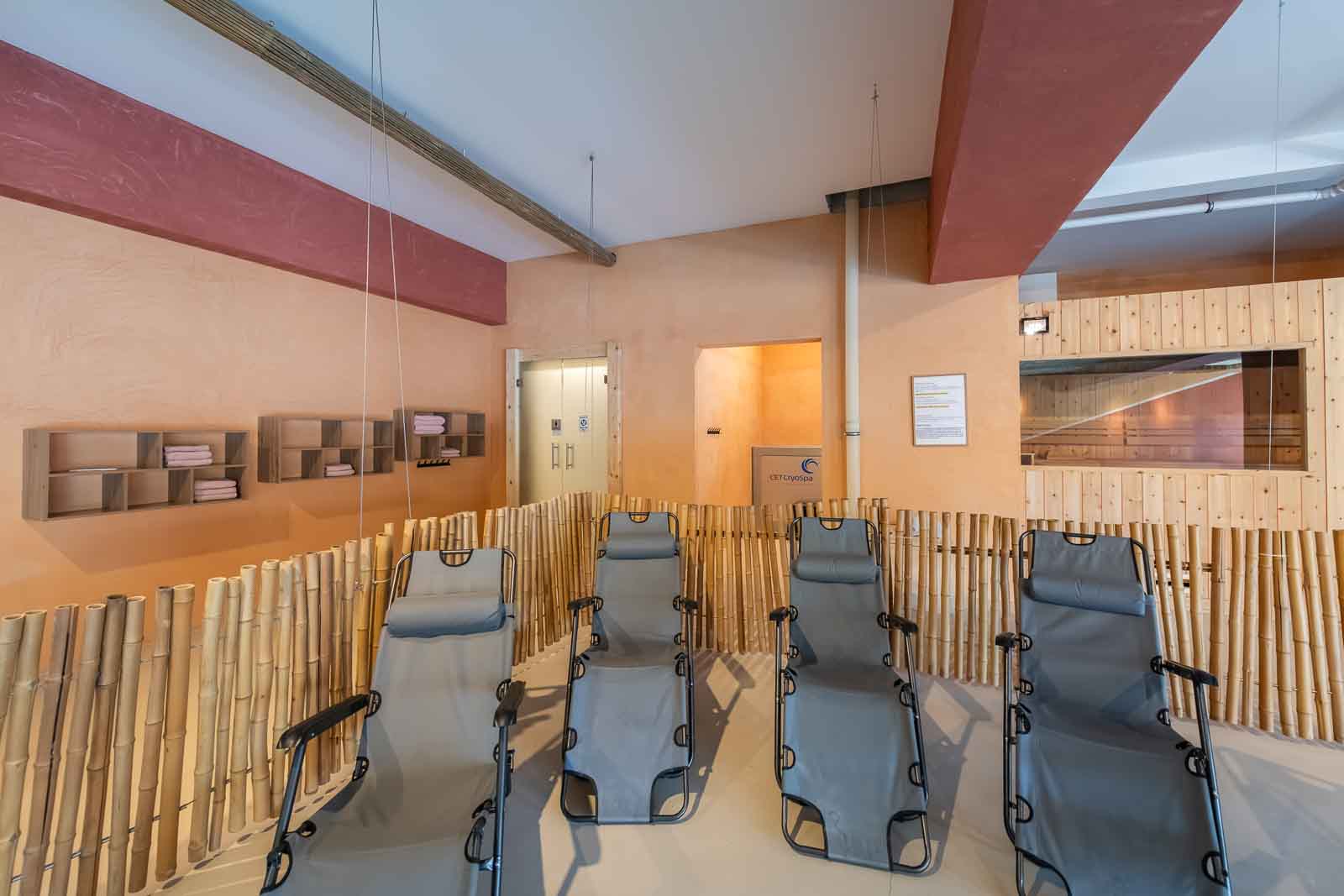 Carolinger Hallenbad Liegen, Wellnessbereich