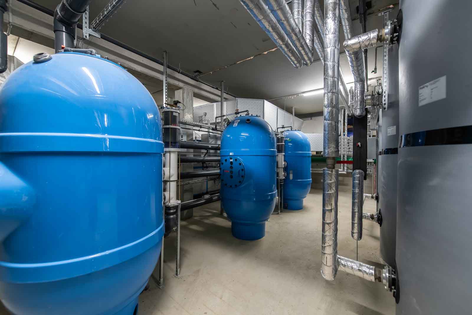 Carolinger Hallenbad Filteranlage, Filterkessel, Schwimmbadtechnik