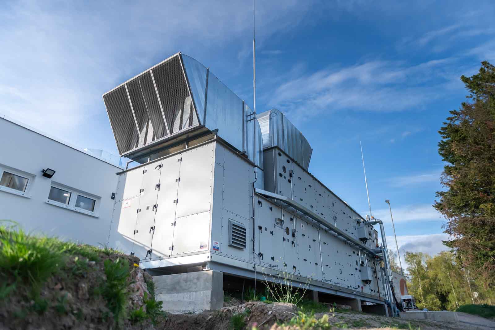 Doppelanlage, Lueftungsanlage, Traglufthalle