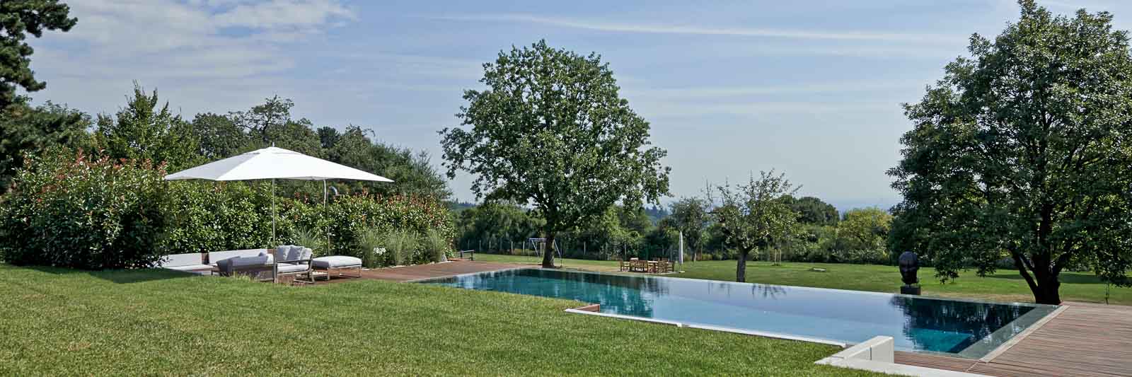 Flaeche, Garten, Pool, Spiegelnde