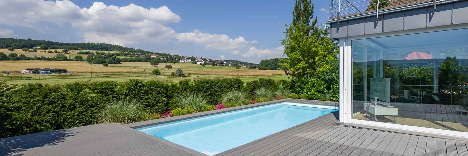 Landschaft, Outdoorpool, Terrassenpool