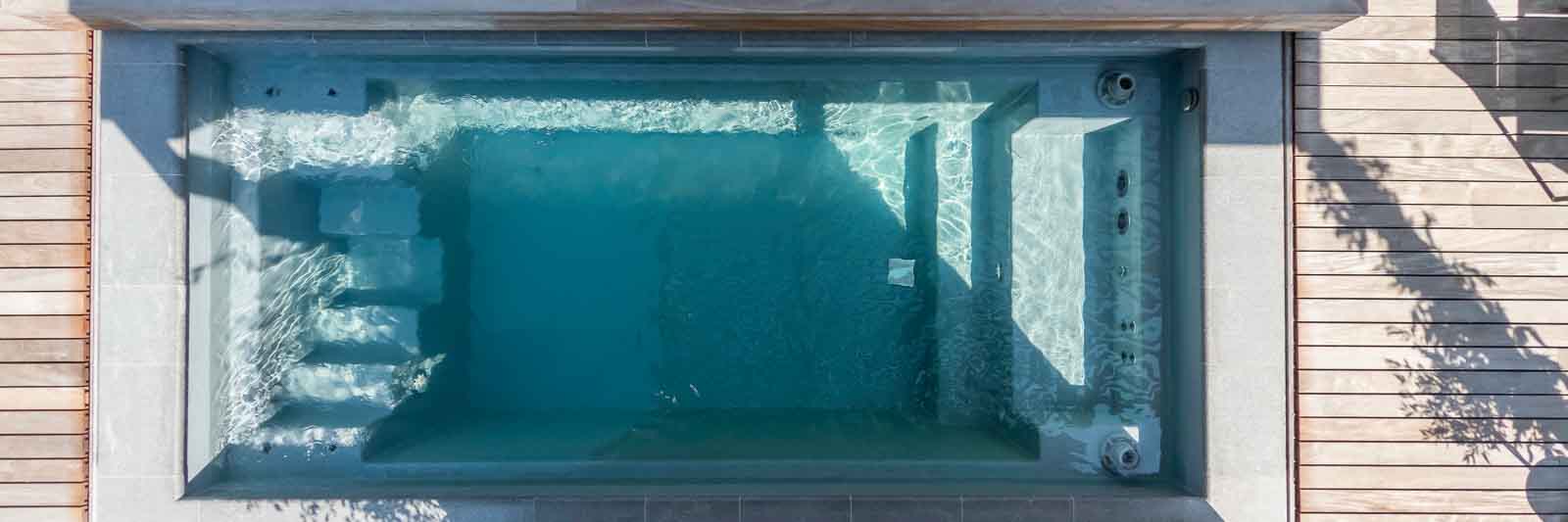 Fertigpool, Pooldeck, Swim, Spa, Terrasse
