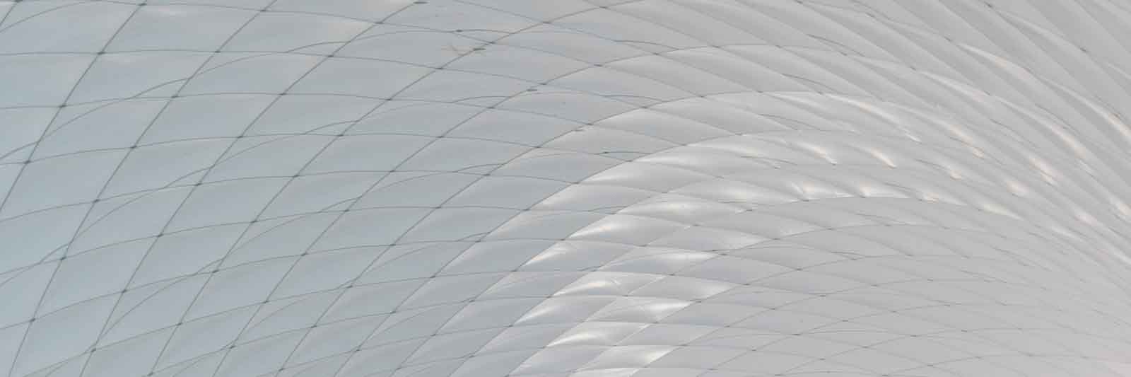 Huelle, Innenansicht, Traglufthalle